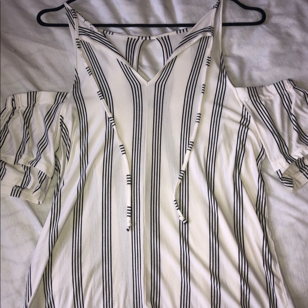 Black and white tank top